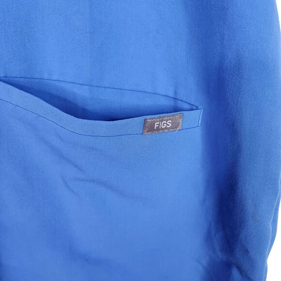 FIGS Technical Collection Scrub Top Womens XL Blue Medical Uniform Pocket FW1100 - Picture 3 of 9